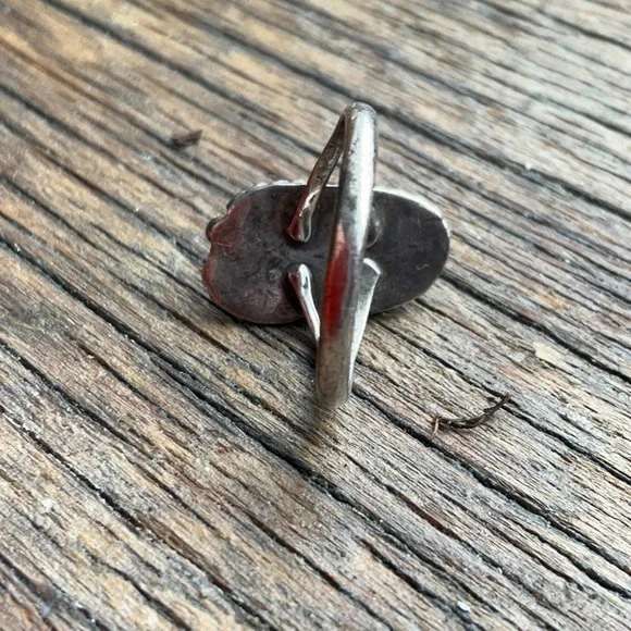 Vintage turquoise sterling ring - Picture 4 of 8